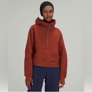 Lululemon oversized scuba hoodie in date brown